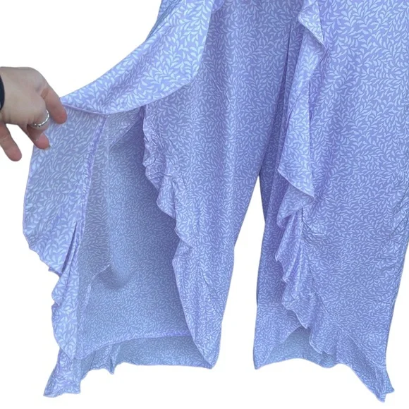 Kiwi & Punch flowy pants lavender tie waist - Picture 7 of 14